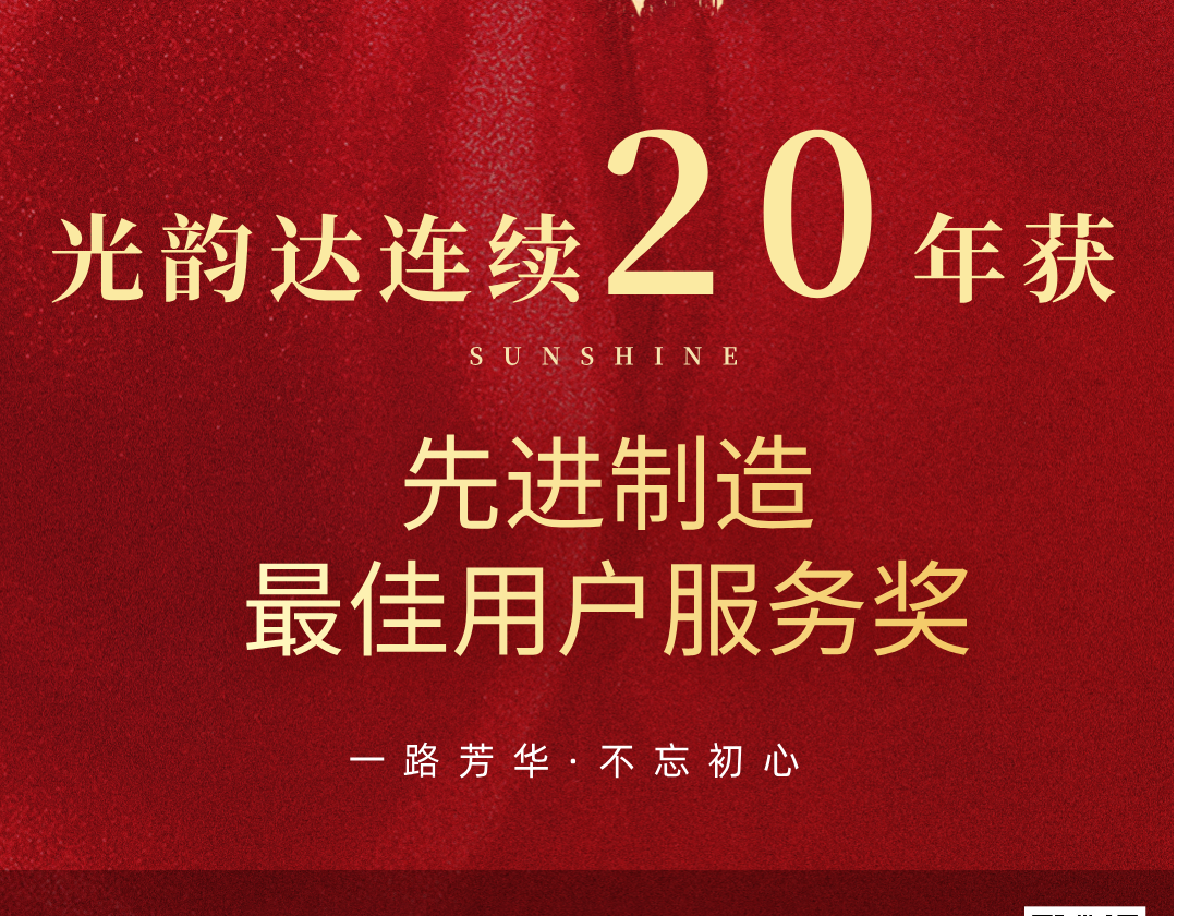 喜报 | 特富连续20年荣获先进制造最佳用户服务奖